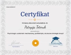dyplom Psychologia uzależnień